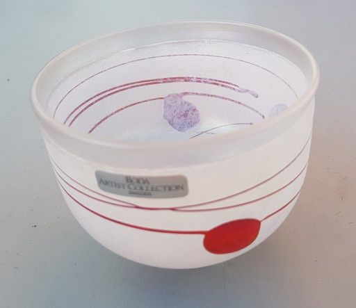 Vintage Bowl By Bertil Vallien For Kosta Boda