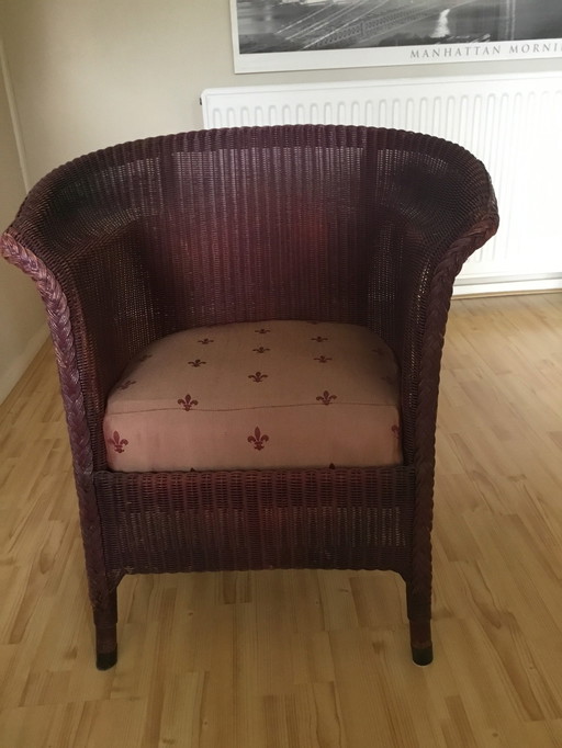 2x Antique Lloyd Loom Chairs