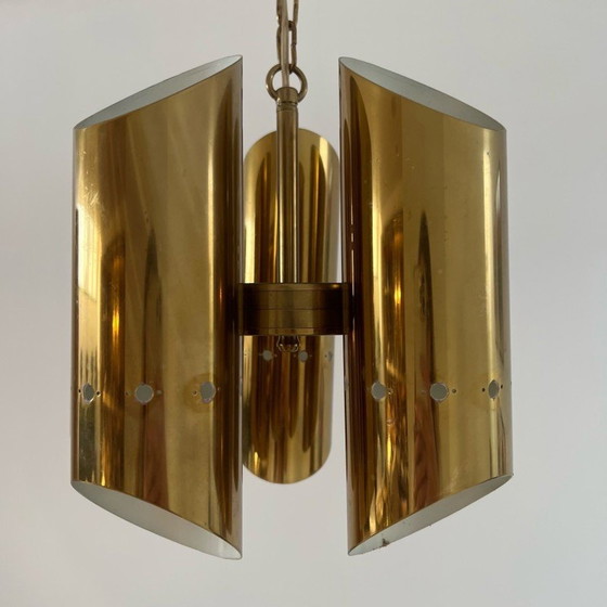 Image 1 of Vintage brass pendant lamp, Sweden 1980s