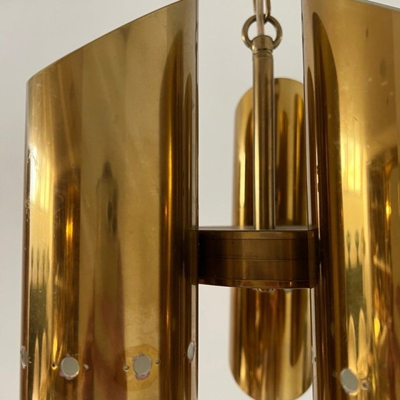 Image 1 of Vintage brass pendant lamp, Sweden 1980s