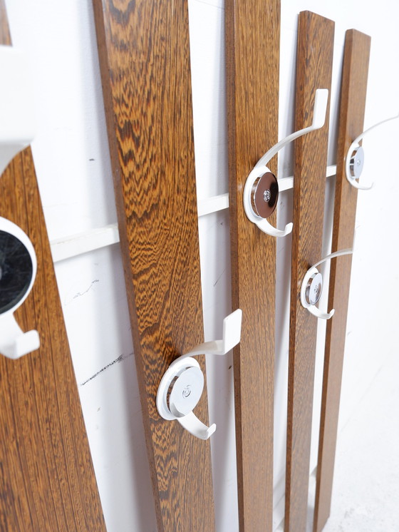 Image 1 of Large Wenge wall coat rack, 1970s