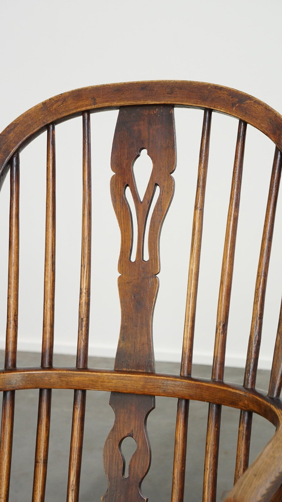 Image 1 of 2 X Wooden Dining Chair With Armrests