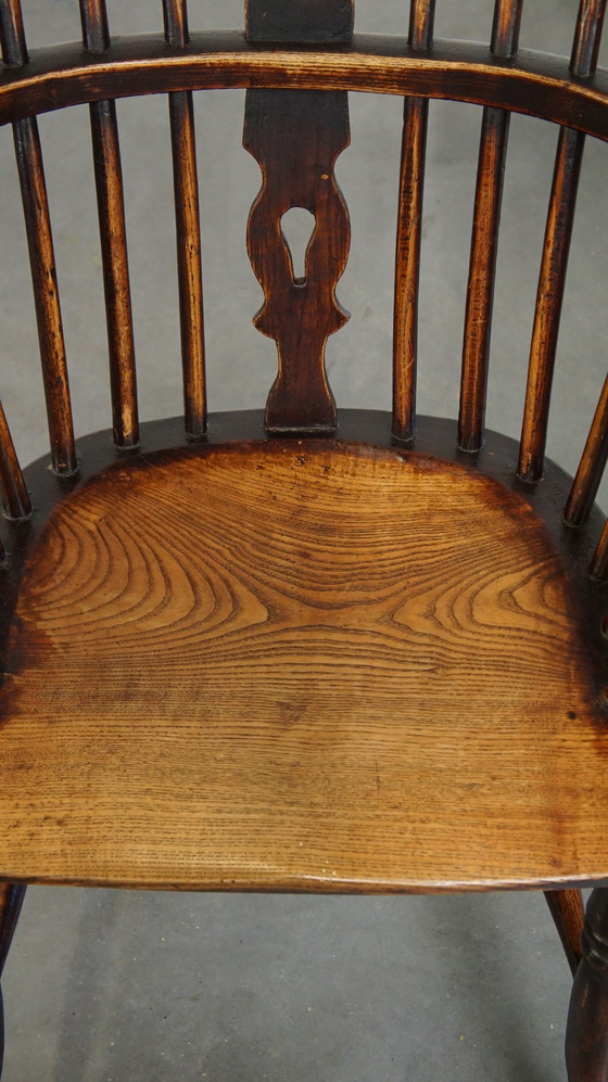 Image 1 of 2 X Wooden Dining Chair With Armrests