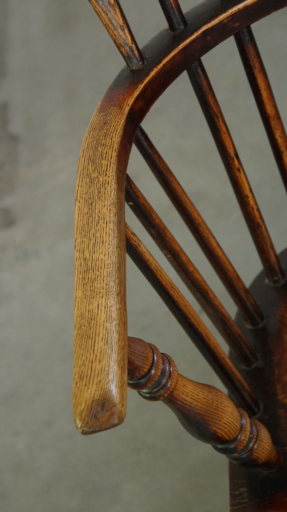 Image 1 of 2 X Wooden Dining Chair With Armrests