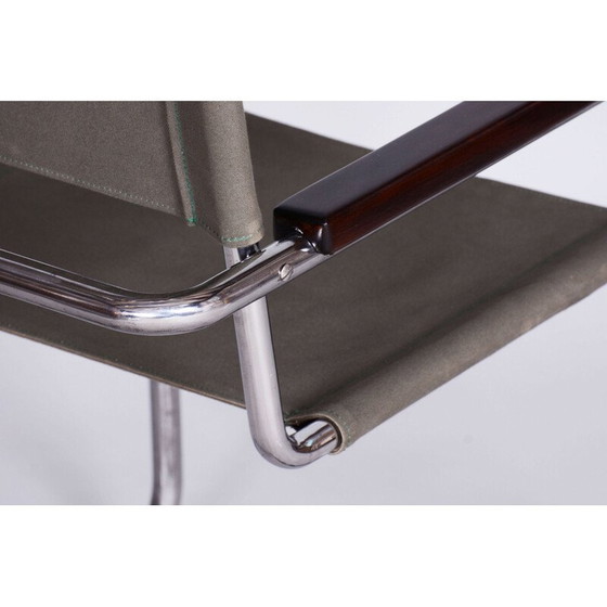 Image 1 of Vintage Bauhaus armchair in chromed steel by Marcel Breuer for Thonet, Czechoslovakia 1930