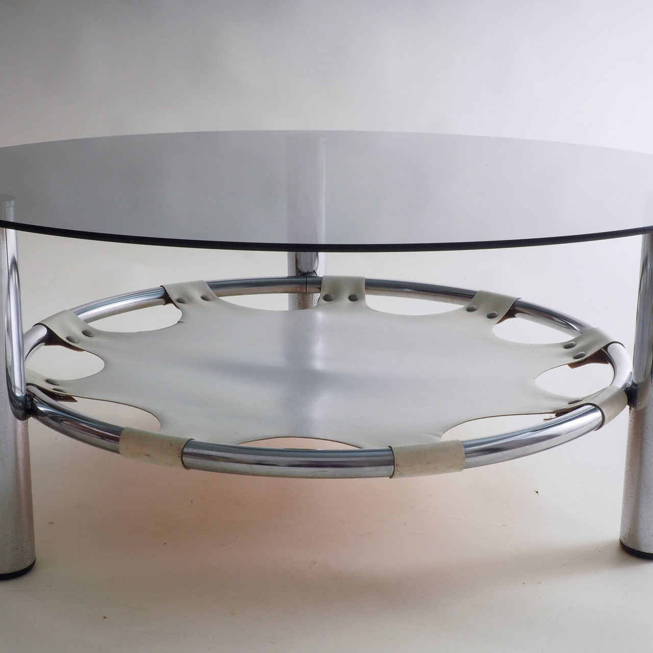 Space Age Glass And Chrome Coffee Table | €446 | Whoppah