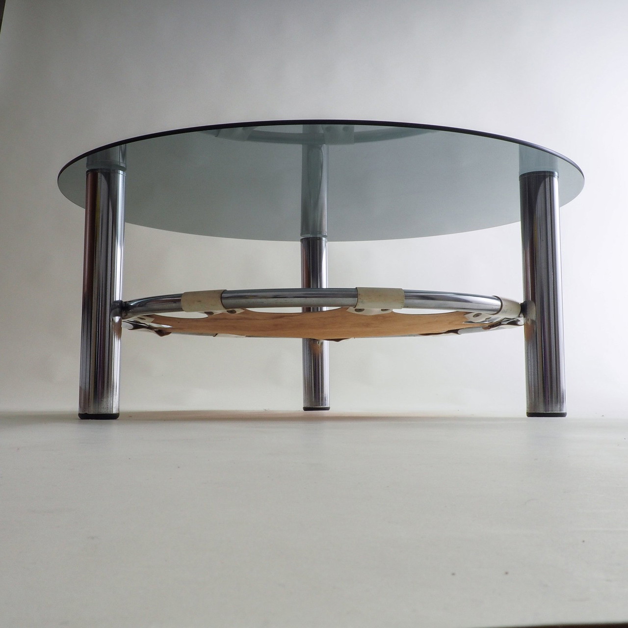 Space Age Glass And Chrome Coffee Table | €446 | Whoppah