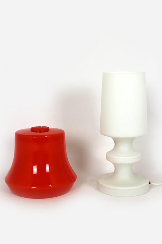 Image 1 of Vintage Glass Table Lamp From Lighting Glass, 1970S
