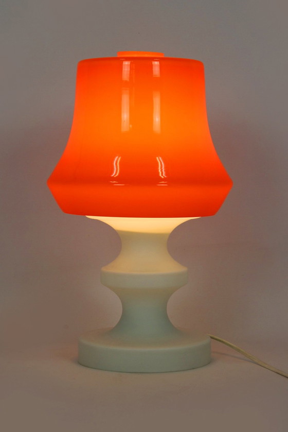 Image 1 of Vintage Glass Table Lamp From Lighting Glass, 1970S
