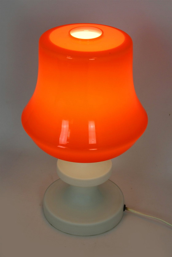Image 1 of Vintage Glass Table Lamp From Lighting Glass, 1970S