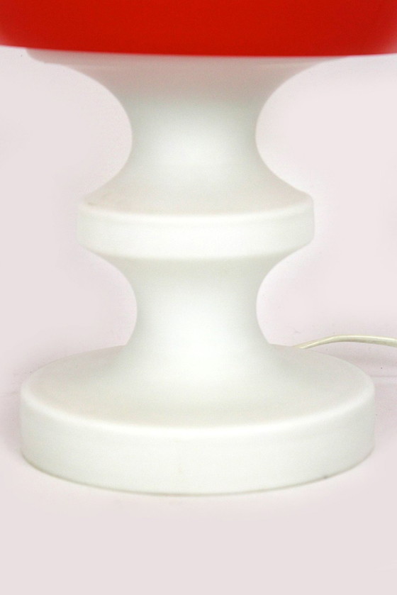 Image 1 of Vintage Glass Table Lamp From Lighting Glass, 1970S