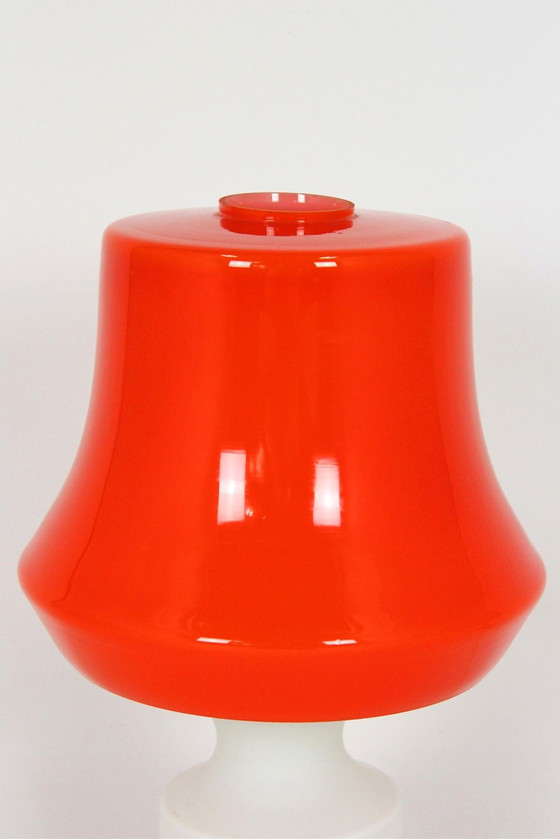 Image 1 of Vintage Glass Table Lamp From Lighting Glass, 1970S