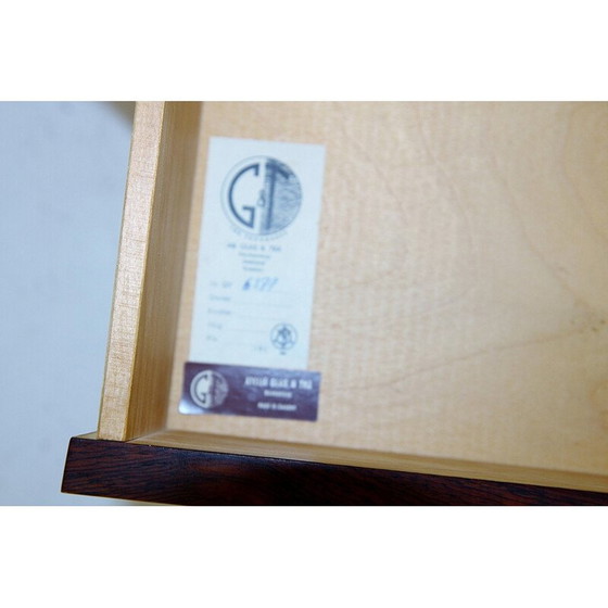 Image 1 of Vintage rosewood console by Glas & Trä, Sweden 1960