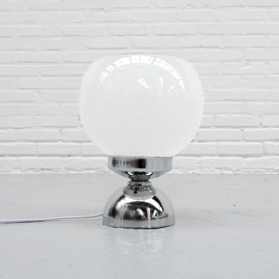 Image 1 of Space Age Glass Italian Table Lamp