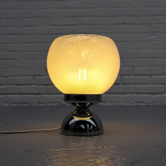 Image 1 of Space Age Glass Italian Table Lamp