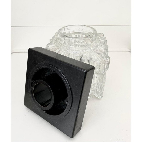 Image 1 of Lámpara de techo de vidrio y baquelita de mediados de siglo de Helena Tynell