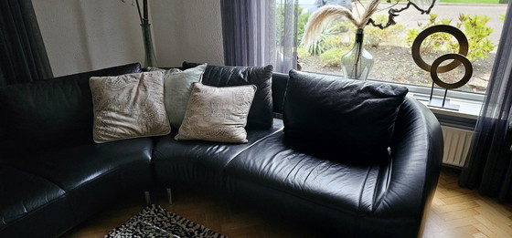 Image 1 of Leolux Leather Corner Sofa Vol De Reve