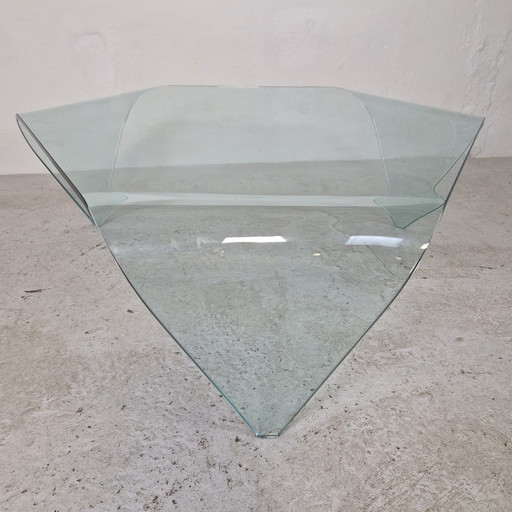 Glass Italian Waterfall Coffee Table