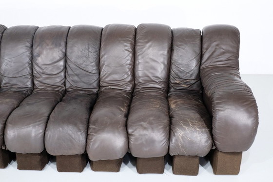 Image 1 of Non Stop Leather Sofa " Ds 600 " For De Sede, Switzerland 1970S.