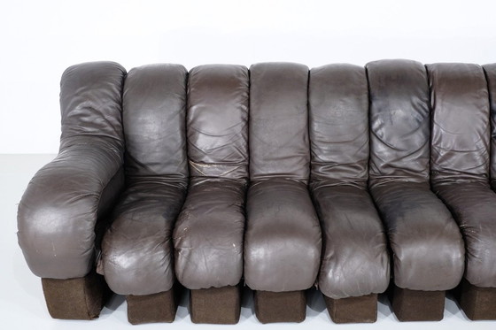 Image 1 of Non Stop Leather Sofa " Ds 600 " For De Sede, Switzerland 1970S.