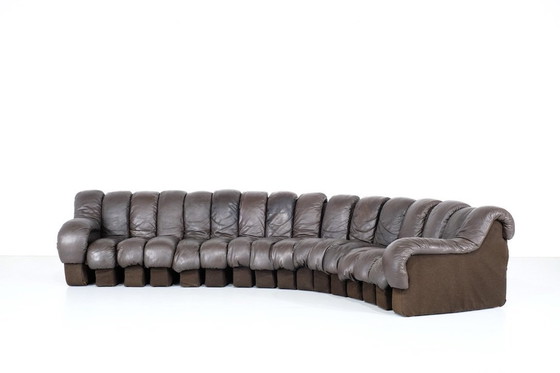 Image 1 of Non Stop Leather Sofa " Ds 600 " For De Sede, Switzerland 1970S.