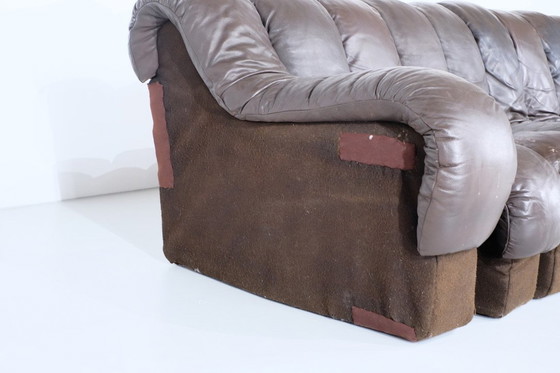 Image 1 of Non Stop Leather Sofa " Ds 600 " For De Sede, Switzerland 1970S.