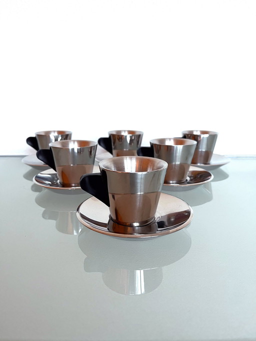 Set Of Six Vintage Ikea Espresso Cups