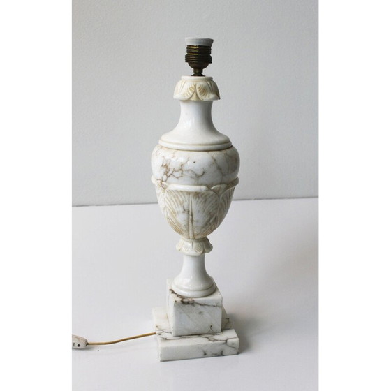 Image 1 of Lampada neoclassica in marmo vintage, Italia