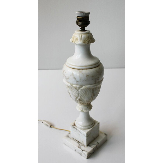 Image 1 of Lampada neoclassica in marmo vintage, Italia