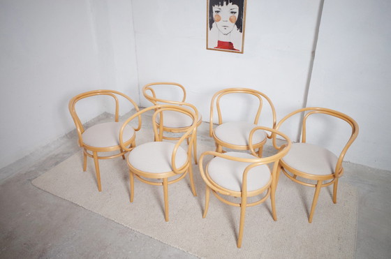 Image 1 of 6x Thonet 209 Chaises en bois courbé