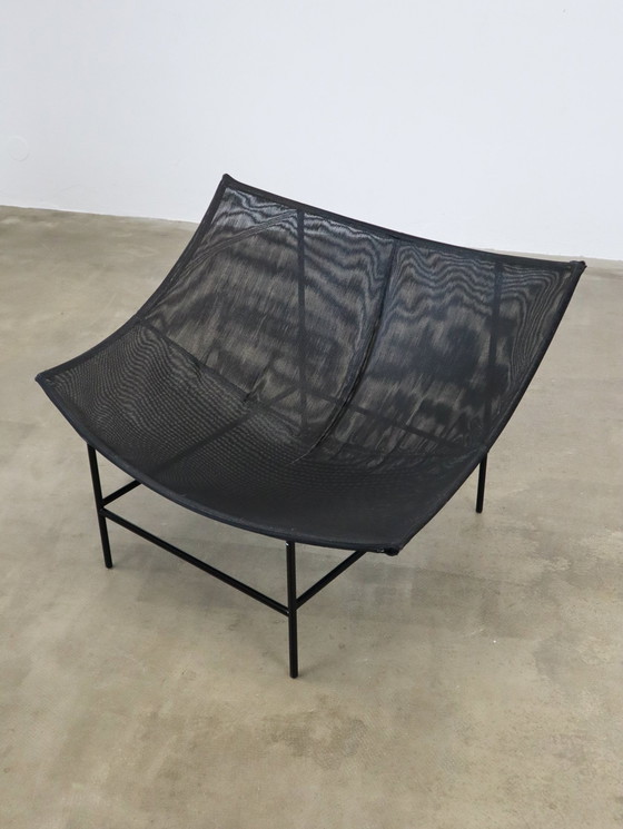 Image 1 of Vintage 80S Butterfly Chair Black Leather Gerard Van Den Berg Montis