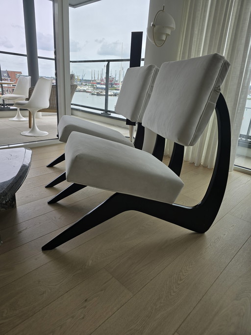 Paire de fauteuils par Adrian Pearsall pour Craft Associates, années 1960