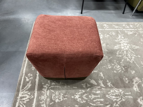 Image 1 of Label Zium Pouf fabric leather