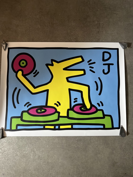 Image 1 of Dj Keith Haring Streetart 80S Basquiat Memphis Technics Pioneer Serato Disco