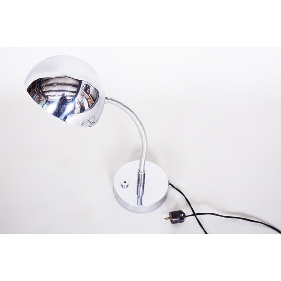 Image 1 of Vintage chrome Bauhaus table lamp by M. Prokop, 1920s