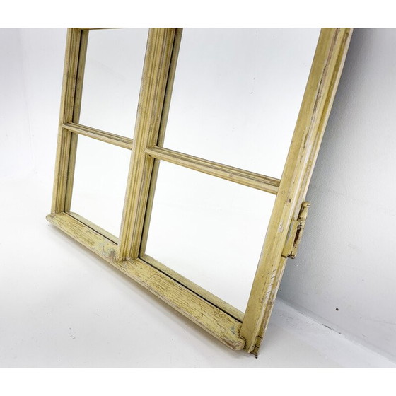 Image 1 of Vintage wooden window transformed into a mirror