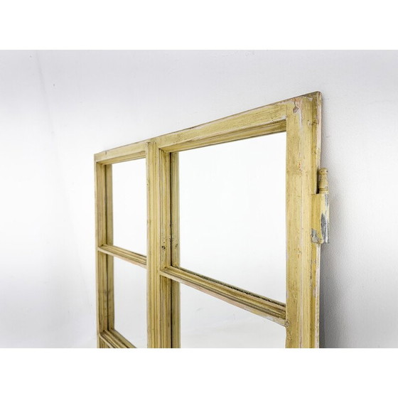 Image 1 of Vintage wooden window transformed into a mirror