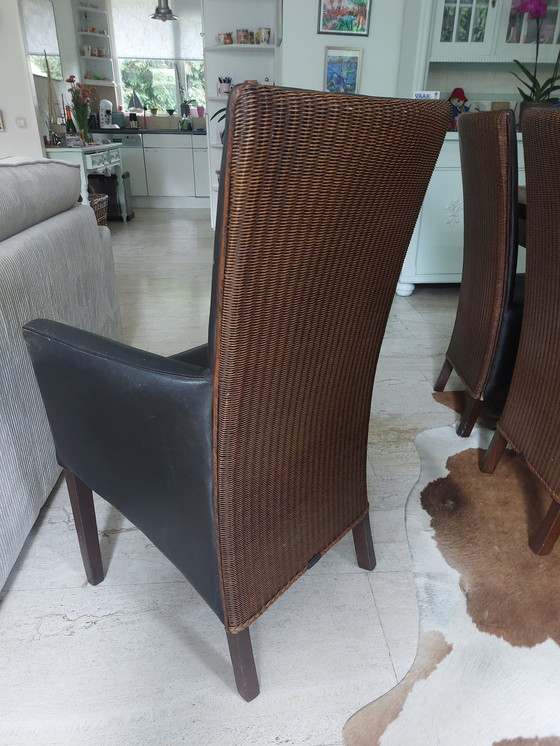 Image 1 of 7 X Lloyd Loom Dining Chairs