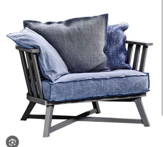 Image 1 of 2x Gervasoni low armchair Grey 07