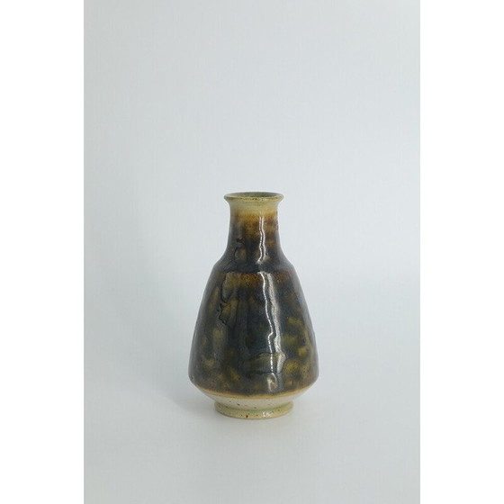 Image 1 of Vaso vintage da collezione N°10 in gres di Gunnar Borg per Höganäs Keramik, Svezia 1960