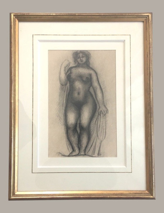 Image 1 of Frame Print Femme Nue À La Draperie D'Aristide Maillol