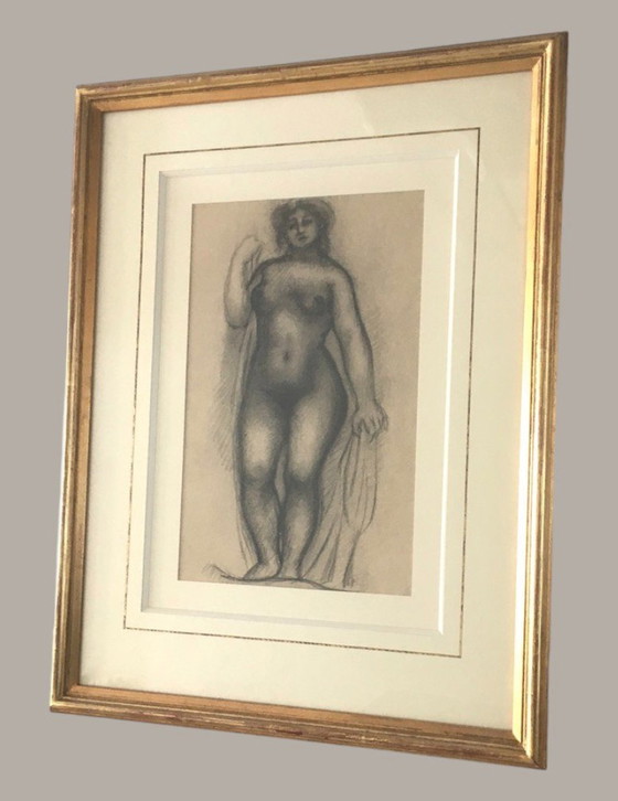 Image 1 of Frame Print Femme Nue À La Draperie D'Aristide Maillol