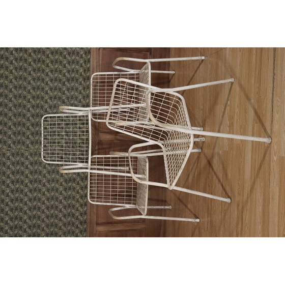 Image 1 of Set of 4 vintage Rio garden armchairs in iron and plastic for Emu