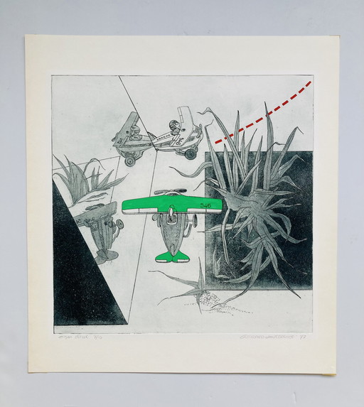Gerard Van Kerkhof - Etching - Vintage Children's Toys