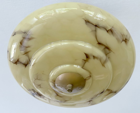 Image 1 of Art Deco Glass Pendant Lamp