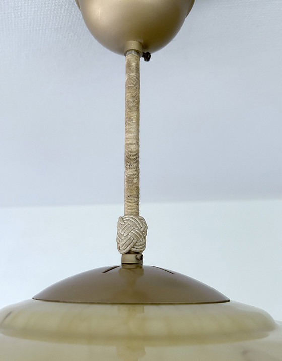 Image 1 of Art Deco Glass Pendant Lamp