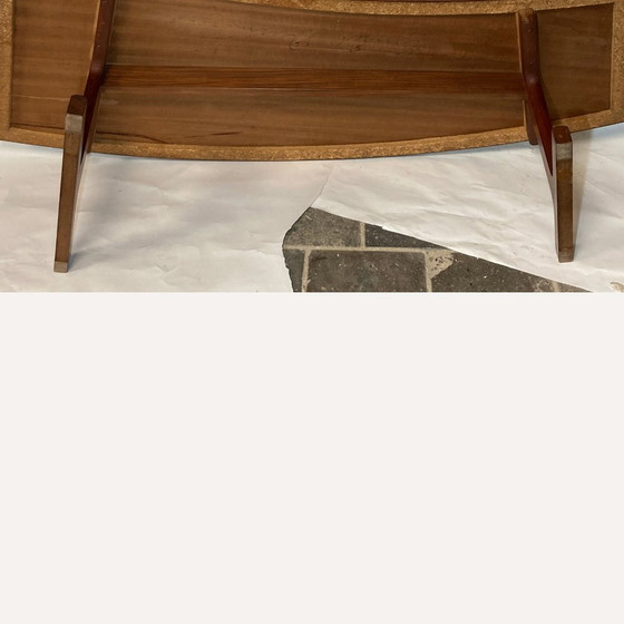 Image 1 of Teak Veneered Kidney Shaped Coffee Table