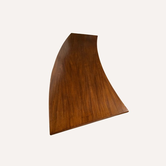 Image 1 of Teak Veneered Kidney Shaped Coffee Table