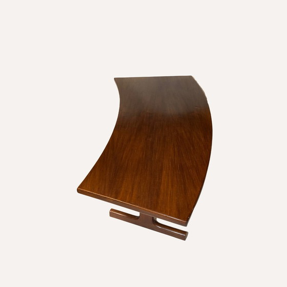 Image 1 of Teak Veneered Kidney Shaped Coffee Table