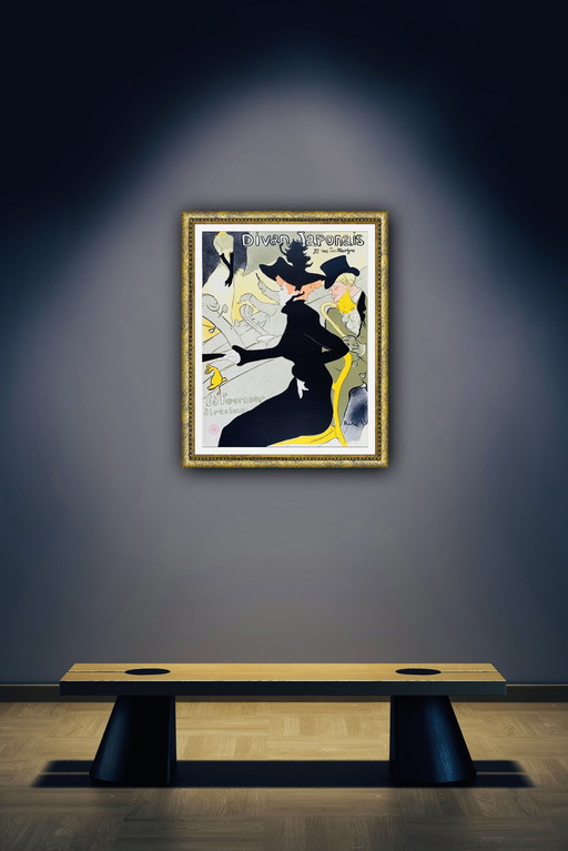 Toulouse-Lautrec: "Divan Japonais." Color Lithograph From 1976.